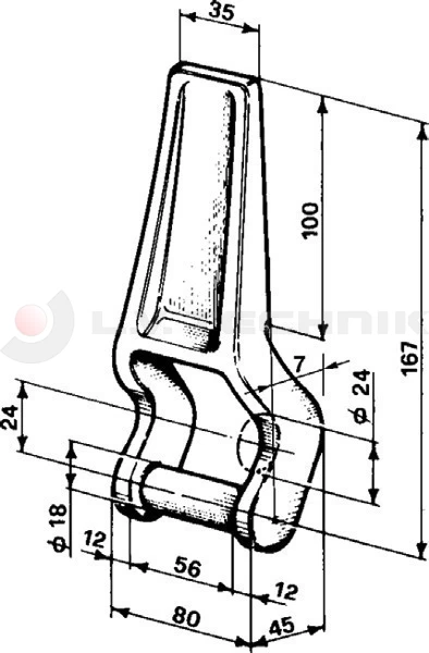 Tipper hinge