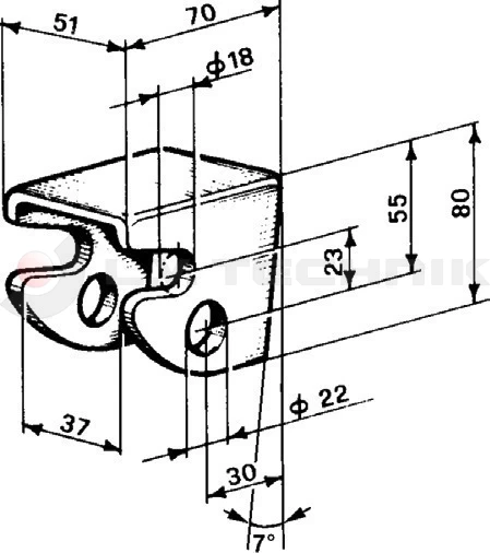 Tipper hinge support
