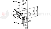 Tipper hinge support