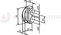 Tipper hinge hook