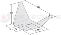 Body mounting bracket heavy weldable