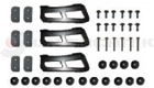 Mercedes Actros MPI sun visor bracket set