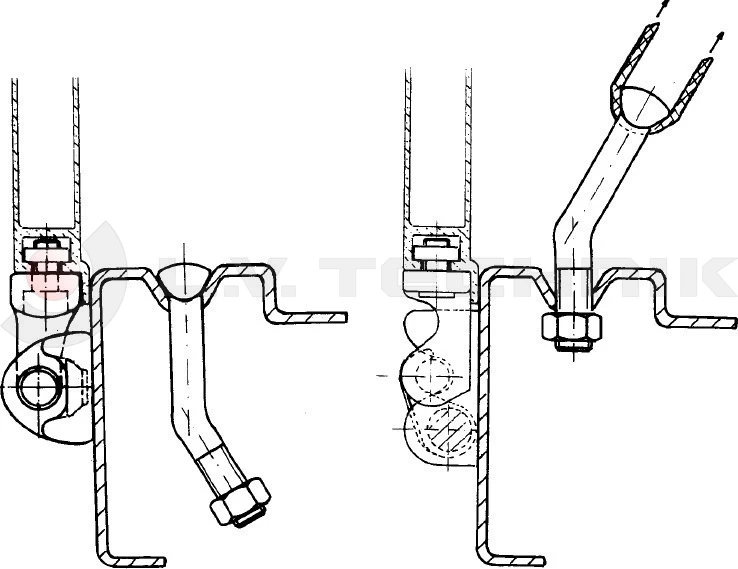 Lashing ring frame with plate 2000kg