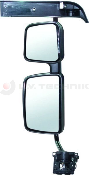 Complete mirror (black) Renault left