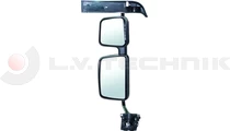 Complete mirror (black) Renault left