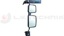Complete mirror (black) Renault right