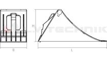 Homologated Yellow Plastic Chock New 390x160x200 