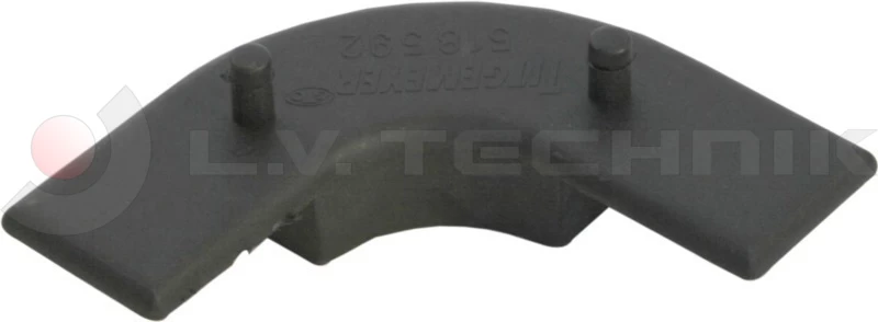 Lateral cover profile plastic cap