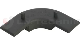 Lateral cover profile plastic cap