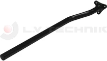 Sárvédő-tartó cső 34/800 mm fekete hajlított