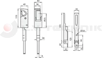 Tipper lock 662NP 800 complete right