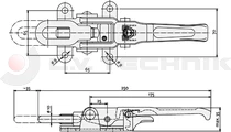 Zár 6043 horganyzott