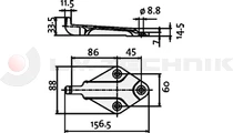 Lock pocket 6043