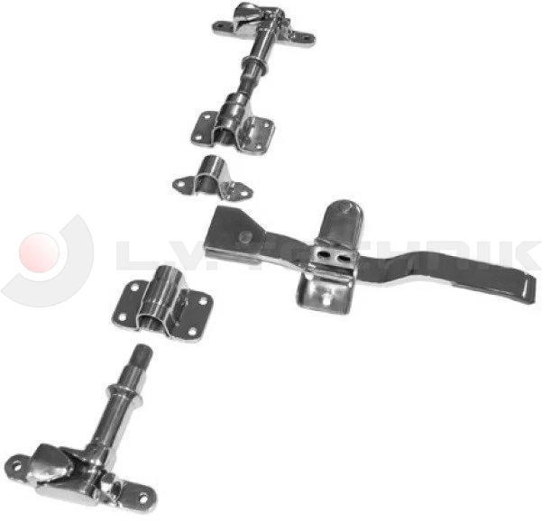 Lock for tube 27mm inox left