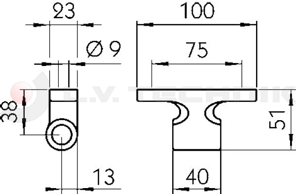 Hinge 6552 38mm
