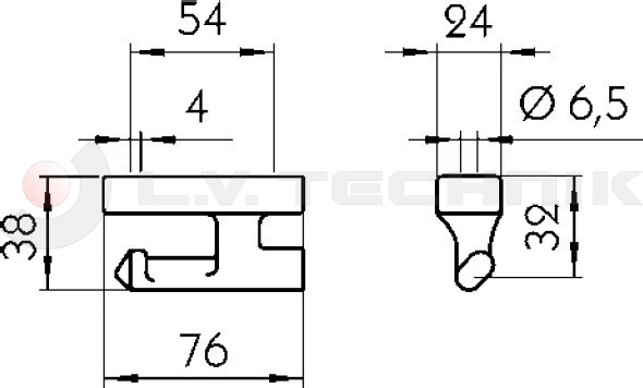 Hinge pin 657