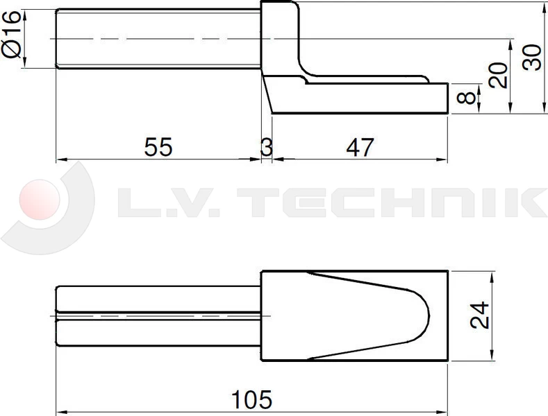 Hinge pin 655/656 