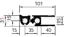 Hinge 800mm