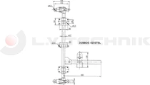 Zár ajtóhoz külső 27mm INOX (Rúdzár) jobb