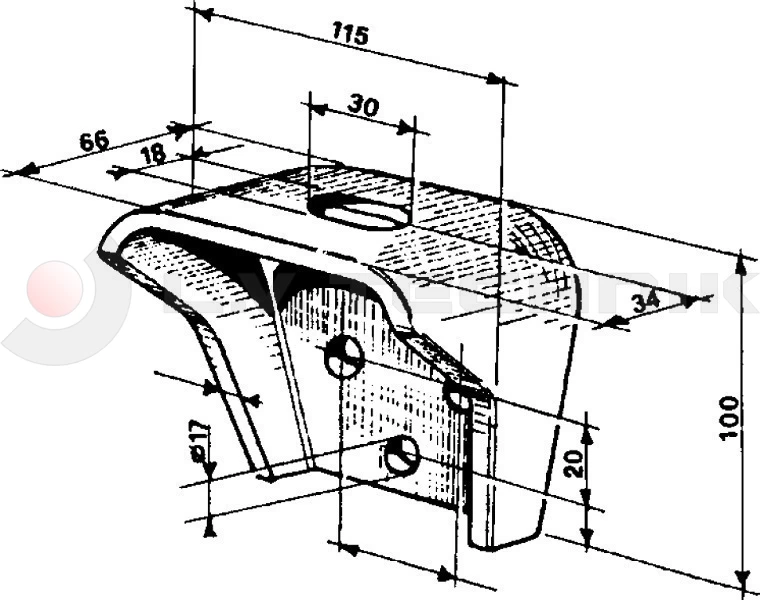 Body mounting bracket heavy