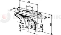 Body mounting bracket heavy