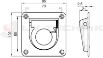 Lashing ring 96x102mm