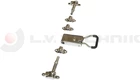 Lock for tube 22mm w handle inox