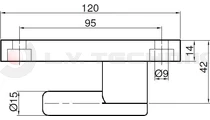 Hinge pin 120mm