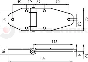 Door hinge zp