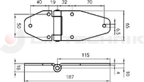 Door hinge zp