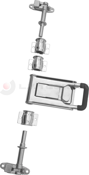 Lock for tube 21mm inox
