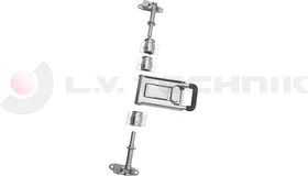 Lock for tube 21mm inox