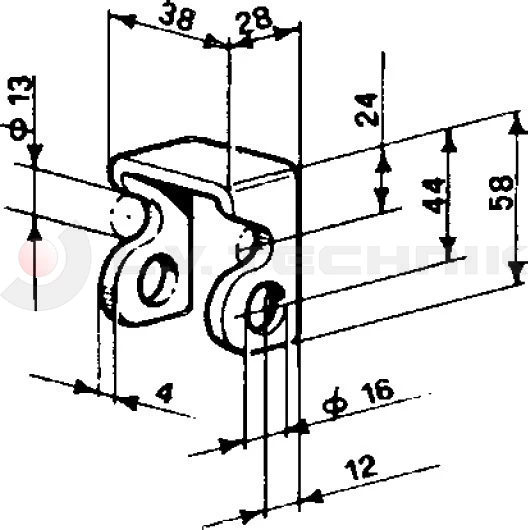 Tipper hinge support light