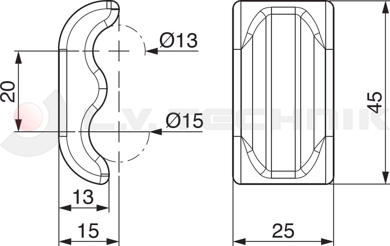 Tipper hinge hook light