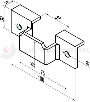 Lock pocket for 604 to screw
