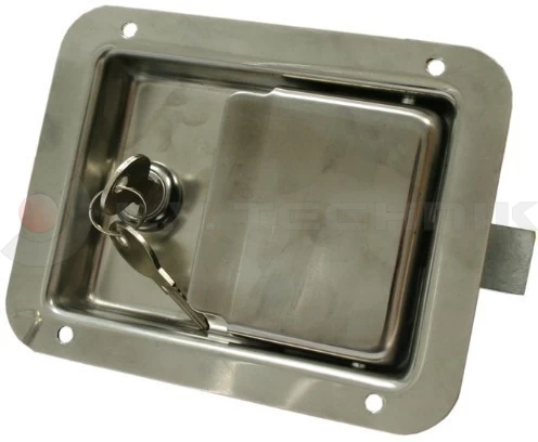 Zár oldalajtóhoz inox 108x140 zárral