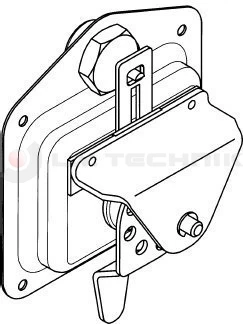 Recessed lock black