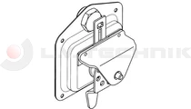 Recessed lock black