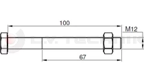 Rear door hinge bracket