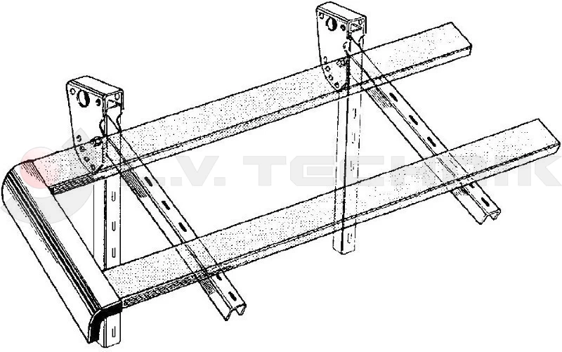 Lateral protection holder 710mm