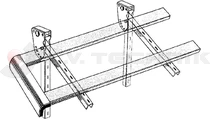 Aláfutásg.tartó kihajth.710 mm
