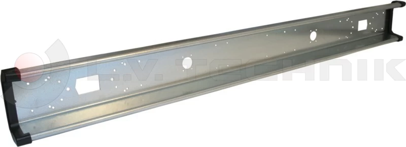 Rear bumper 2400mm zinc plated with holes
