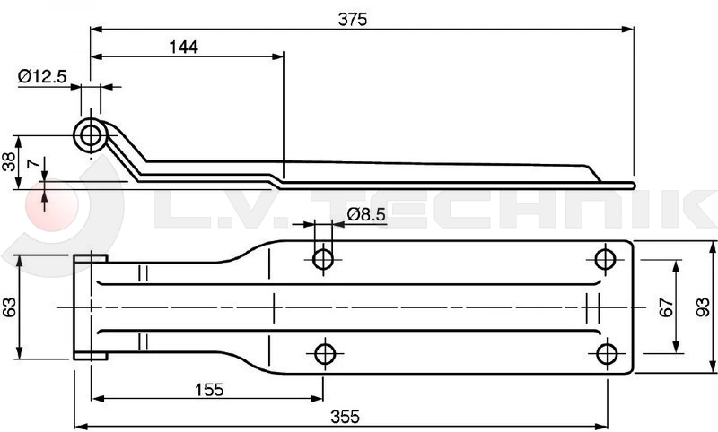 Leaf hinge heavy