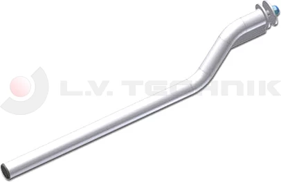 Mudguard support tube curved 42/750mm 1 screw