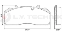 Fékbetét-tárcsafék SKRB 9019 W (I) Sauer