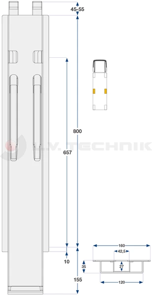 Kinnegrip rakonca K20 800 Köz.TOP