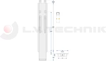 K 20 Kinnegrip-pillar with Kinnetop