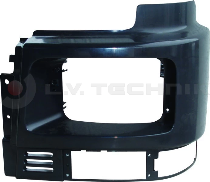 Headlight bezel (black) Volvo left