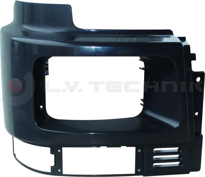 Headlight bezel (black) Volvo right