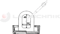 Lashing ring weldable